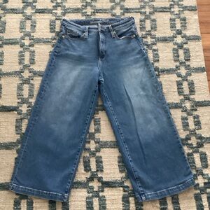 Classic Blue Wide-Leg Women Jeans